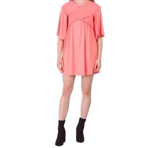 Nitt by Flying Tomato Criss Cross Above the Knee Dress (NWOT) (Size: Large)